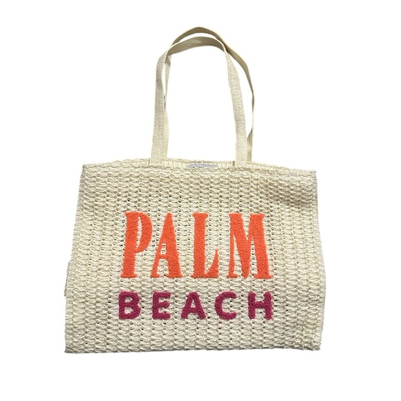 Sonoma Maya Straw Verbiage Tote & Wristlet Set - Picture 2 of 11